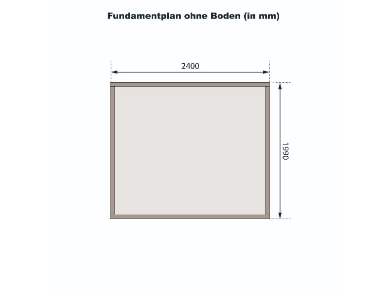 Karibu Gartenhaus Kandern 2 terragrau