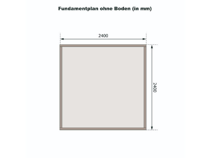 Karibu Gartenhaus Kandern 3 in terragrau 28 mm