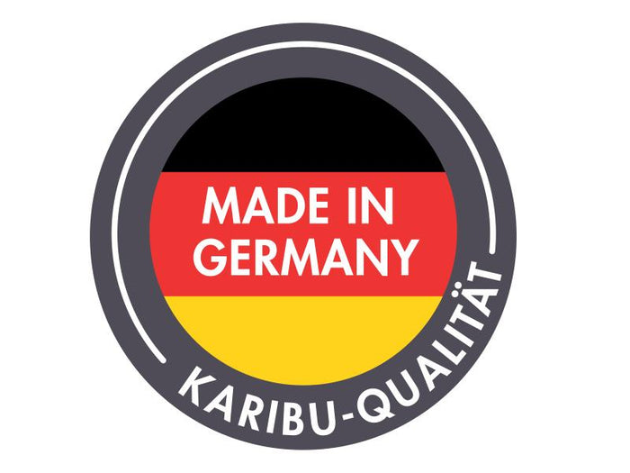 Karibu Gartenhaus Kandern 3 natur mit Anbaudach 2,35 m