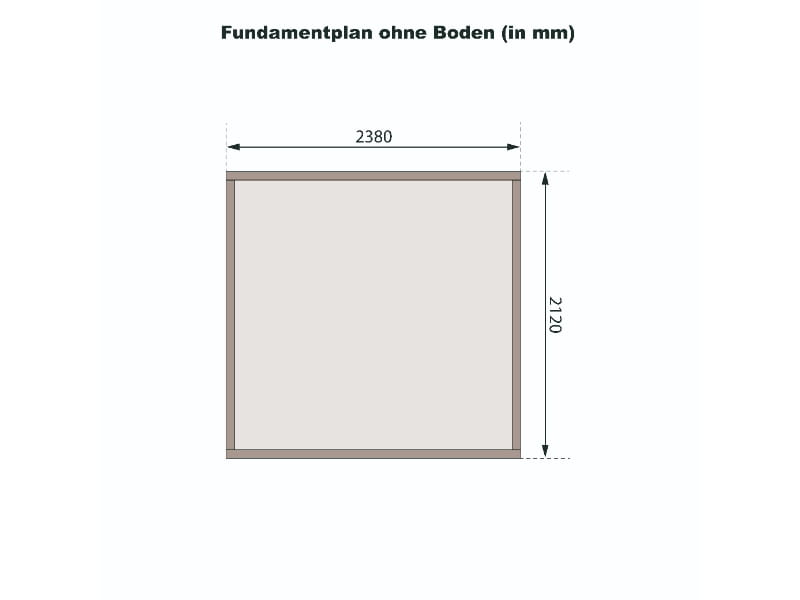 Karibu Gartenhaus Kerko 3 natur 19 mm