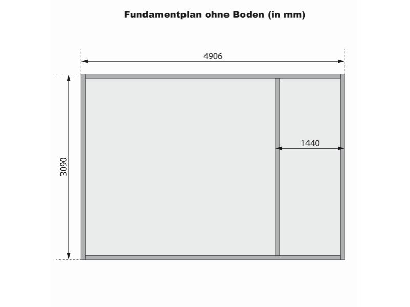Karibu Gartenhaus Lagor 2 38 mm 2-Raum-Haus