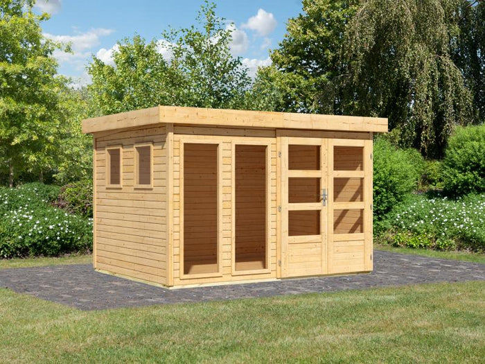 Karibu Gartenhaus Lahar 5, natur , 19 mm