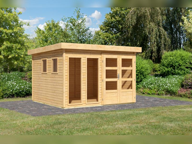 Karibu Gartenhaus Lahar 6, natur , 19 mm