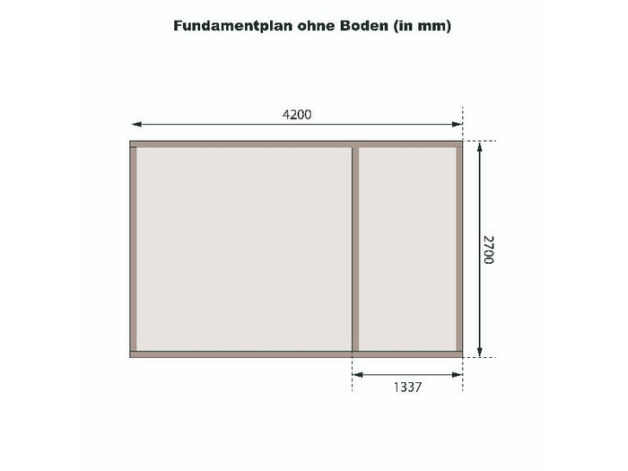 Karibu Gartenhaus Mattrup 2 raum Haus natur 28 mm