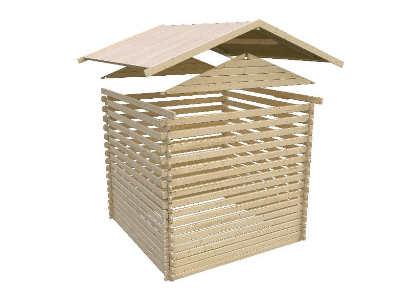 Karibu Gartenhaus Meldorf 5 naturbelassen