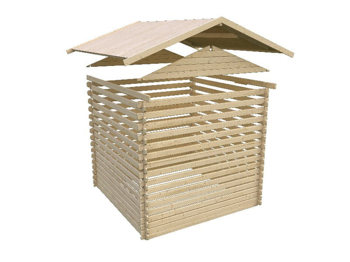 Karibu Gartenhaus Meldorf 5 naturbelassen