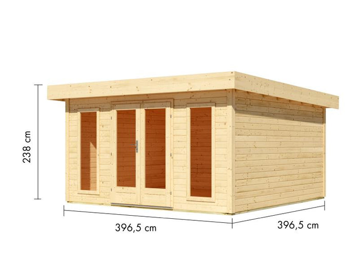 Karibu Gartenhaus North, natur 38 mm