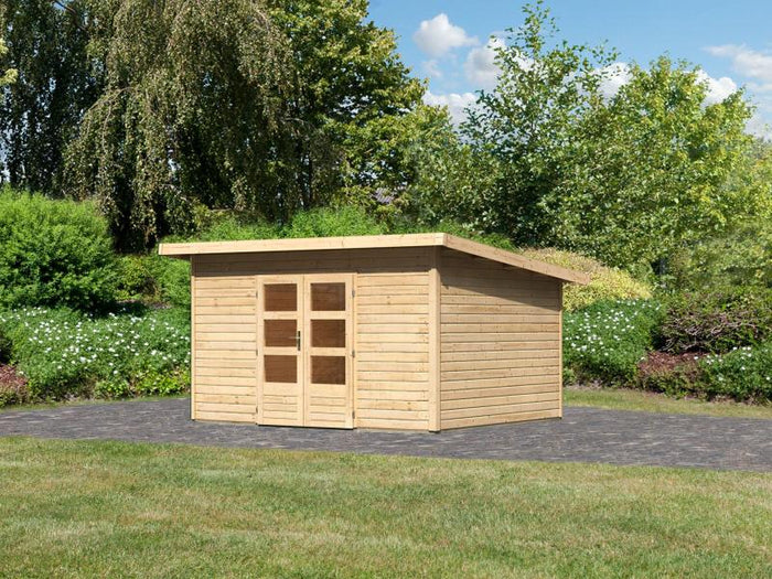 Karibu Gartenhaus Northeim 4 natur 38 mm