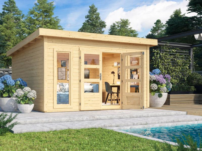 Karibu Gartenhaus Northeim 5 natur 38 mm