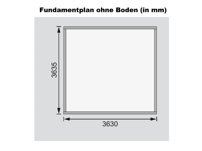 Karibu Gartenhaus Northeim 5 natur 38 mm