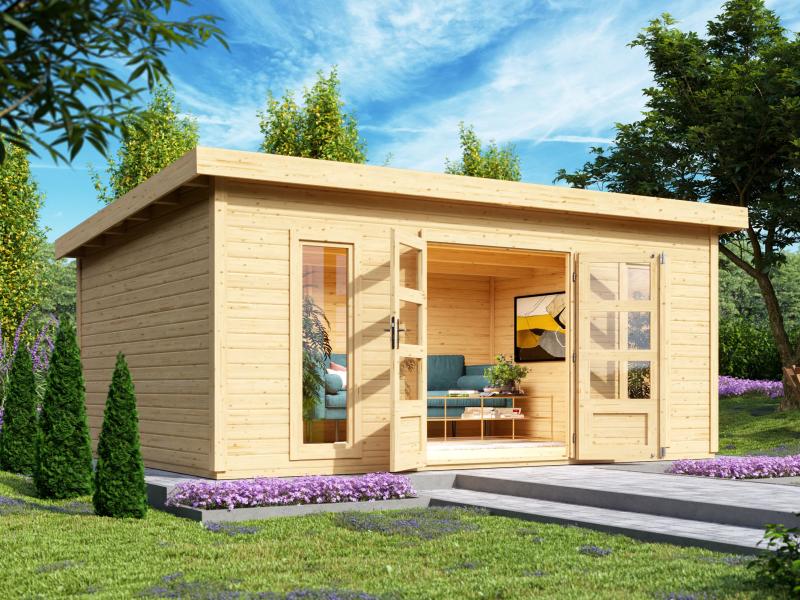 Karibu Gartenhaus Northeim 6 natur 38 mm