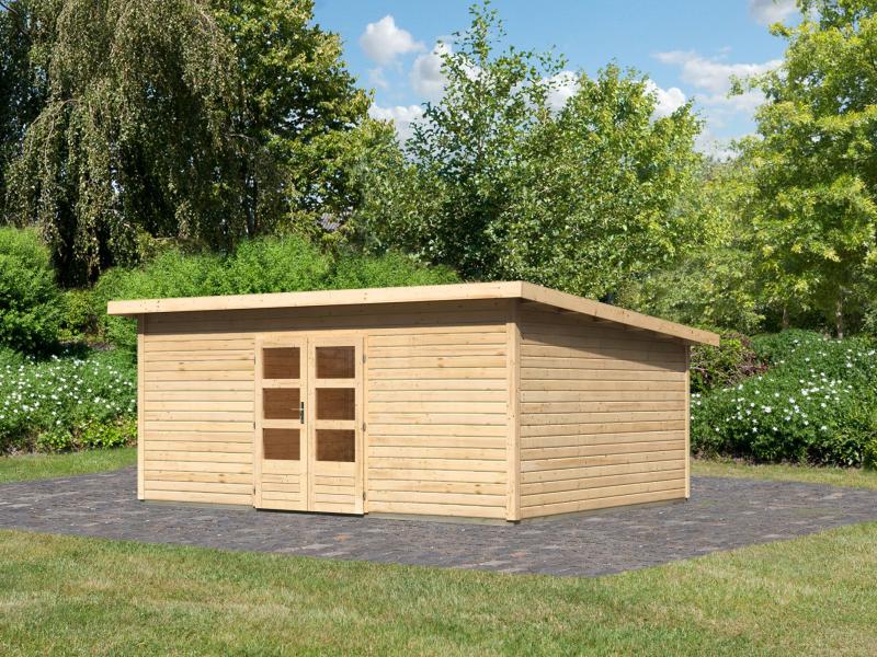 Karibu Gartenhaus Northeim 6 natur 38 mm