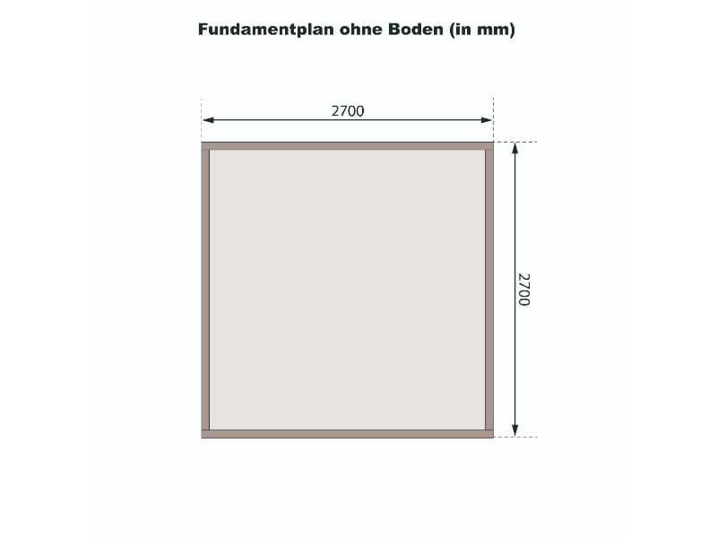 Karibu Gartenhaus Qubic 2 terragrau