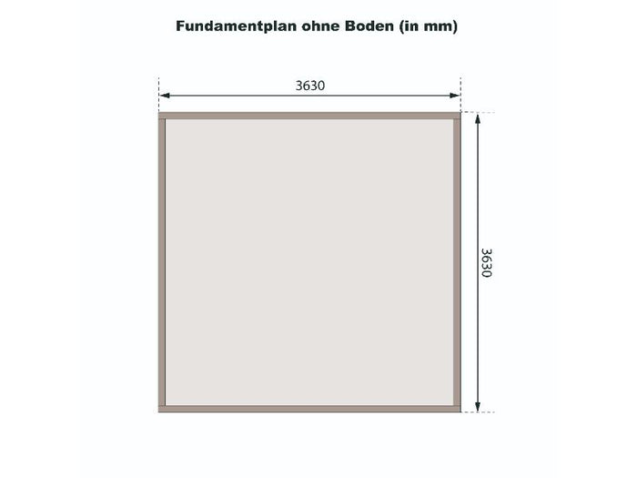 Karibu Gartenhaus Radeburg 3 terragrau 38 mm
