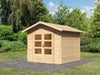 Karibu Gartenhaus Ravenna 1 natur, inkl. Fußboden