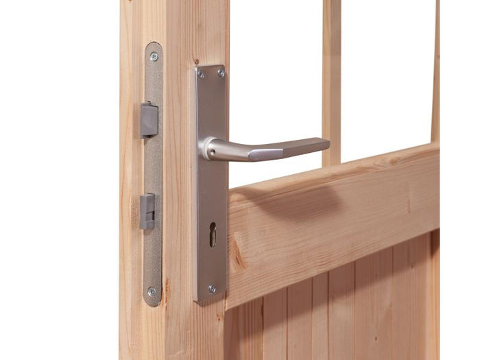 Karibu Gartenhaus Ravenna 3 natur, inkl. Fußboden und Schindeln