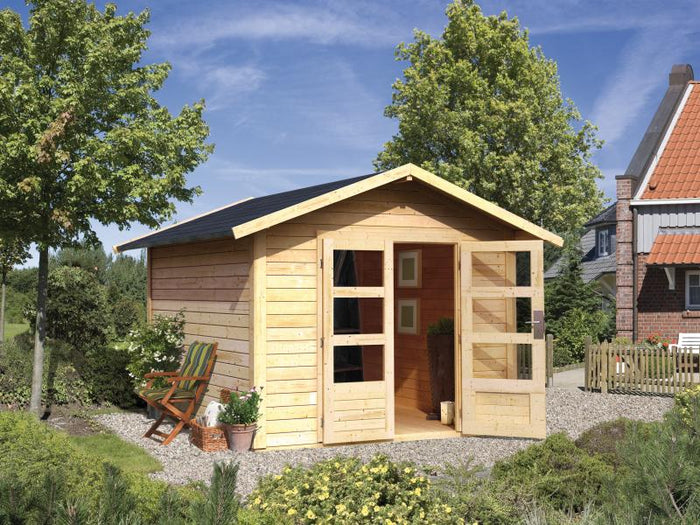 Karibu Gartenhaus Ravenna 3 natur