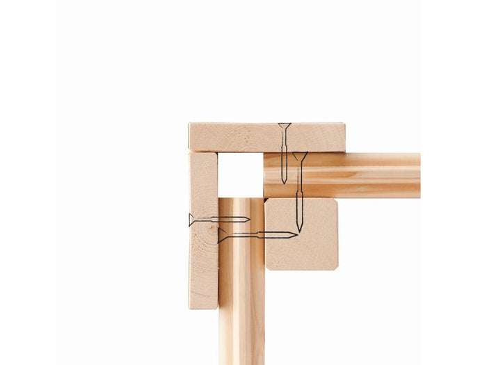 Karibu Gartenhaus Ravenna 3 terragrau