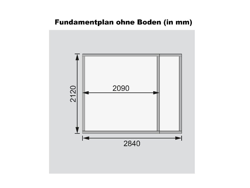 Karibu Gartenhaus Retola 2 inkl. Anbauschrank