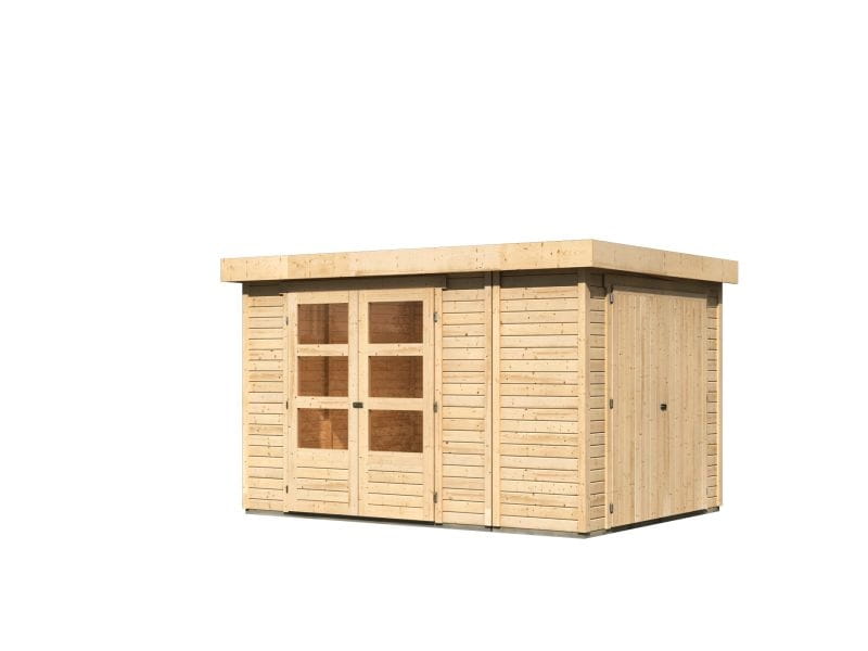 Karibu Gartenhaus Retola 4 inkl. Anbauschrank