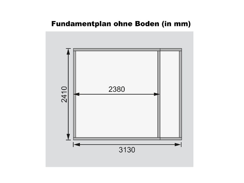 Karibu Gartenhaus Retola 4 inkl. Anbauschrank