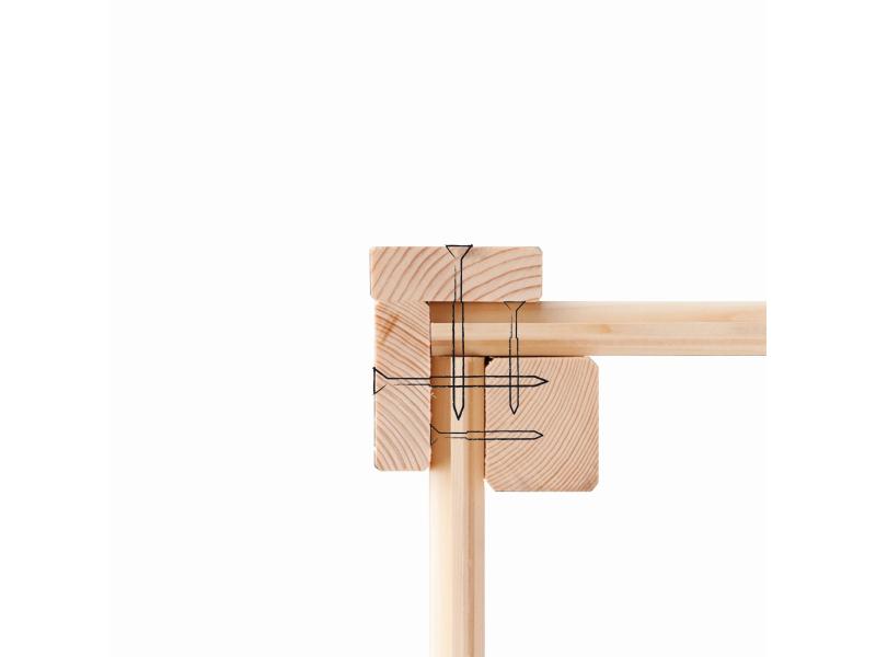 Karibu Gartenhaus Retola 5 inkl. Anbauschrank, terragrau