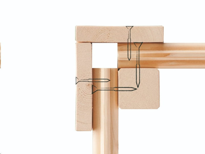 Karibu Gartenhaus Schönbuch 1 38 mm 2-Raum-Haus