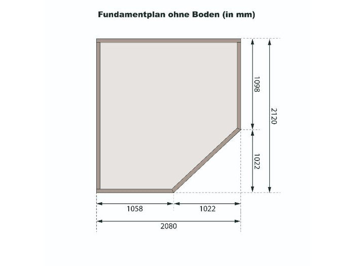 Karibu Gartenhaus Schwandorf 3 natur 19 mm