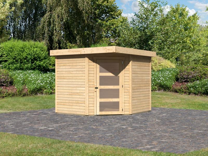 Karibu Gartenhaus Schwandorf 5 natur 19 mm