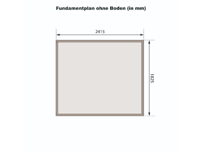 Karibu Gartenhaus Stockach 3 in terragrau