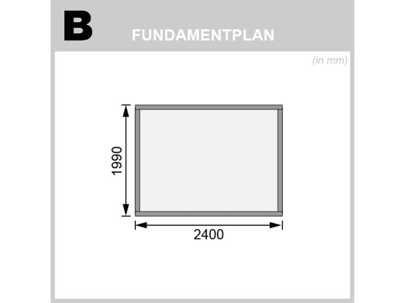 Karibu Gartenhaus Talkau 3 in terragrau 28 mm