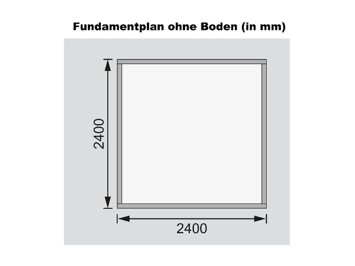 Karibu Gartenhaus Theres 3 natur 28 mm
