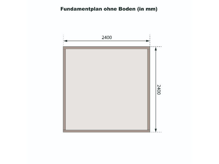 Karibu Gartenhaus Theres 3 terragrau 28 mm