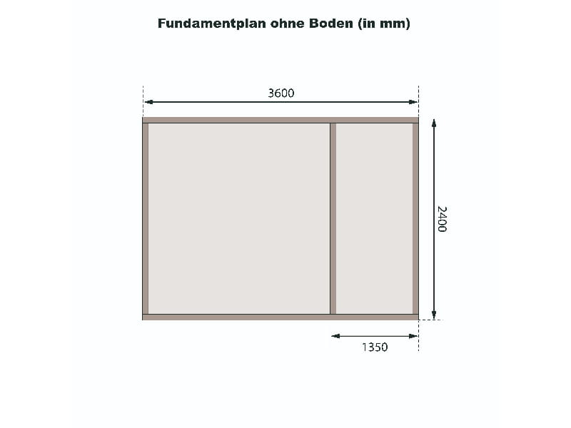 Karibu Gartenhaus Tintrup 2-Raum-Haus in terragrau 28 mm