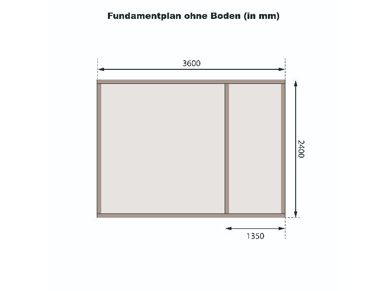 Karibu Gartenhaus Tintrup 2-Raum-Haus natur 28 mm