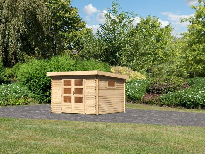 Karibu Gartenhaus Trittau 3 natur