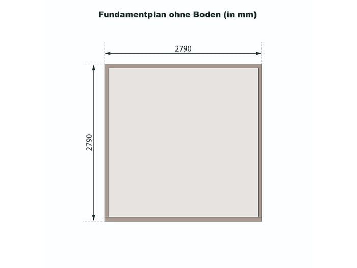 Karibu Gartenhaus Trittau 3 natur