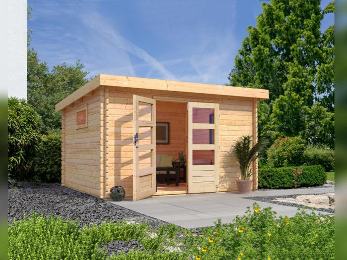 Karibu Gartenhaus Trittau 4 natur