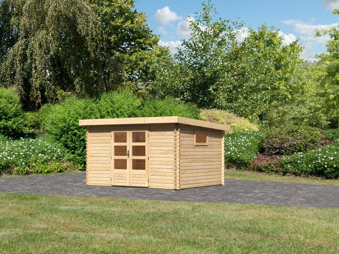 Karibu Gartenhaus Trittau 4 natur