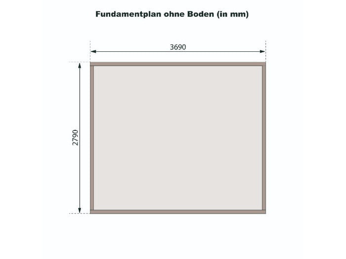 Karibu Gartenhaus Trittau 5 natur