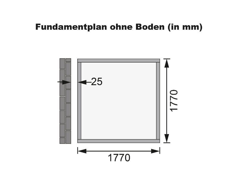 Karibu Gartenhaus Wandlitz 2 natur 19 mm