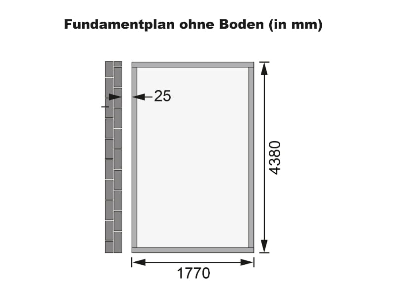 Karibu Gartenhaus Wandlitz 5 terragrau 19 mm