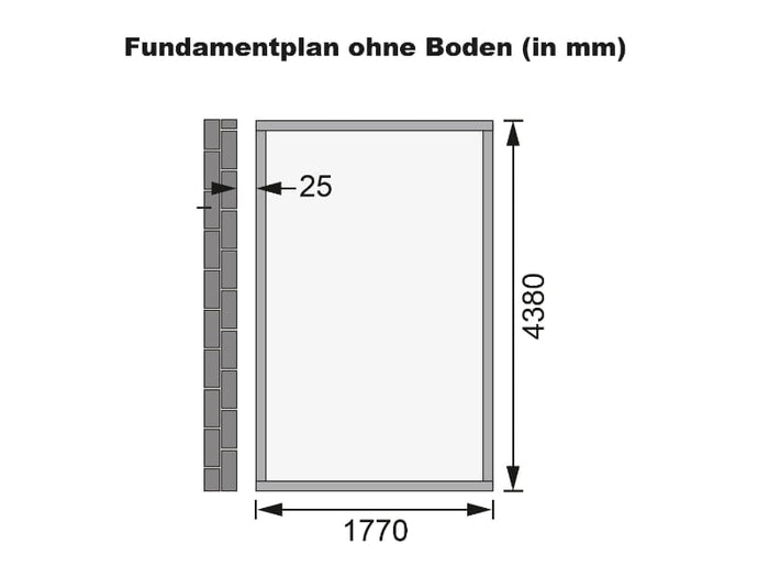 Karibu Gartenhaus Wandlitz 5 terragrau 19 mm