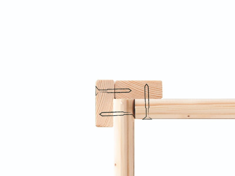 Karibu Gerätehaus Dalin 1 natur 14 mm