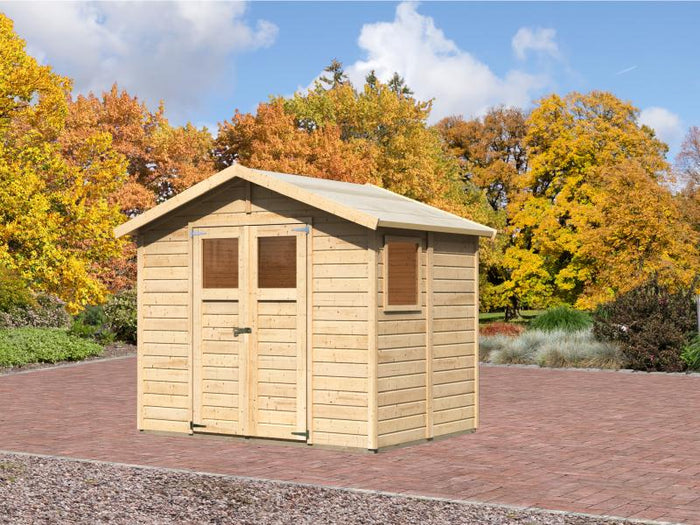 Karibu Gerätehaus Dalin 1 natur 14 mm