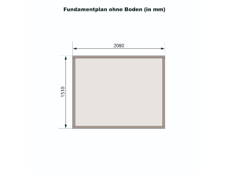 Karibu Gerätehaus Merseburg 3 natur 14 mm