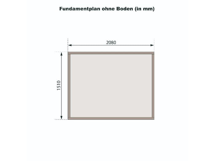 Karibu Gerätehaus Merseburg 3, vorvergraut, 14 mm