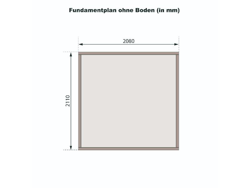 Karibu Gerätehaus Merseburg 5 natur 14 mm