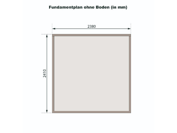 Karibu Gerätehaus Merseburg 6 ,vorvergraut, 14 mm