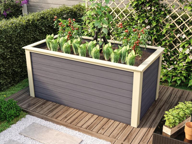 Karibu Hochbeet 2 terragrau 28 mm